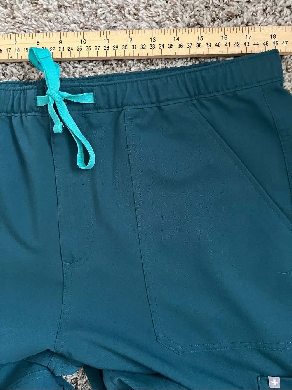 Like New! FIGS Cairo Straight Leg Scrub Trouser™ PO#1643 Caribbean Blue Size XL